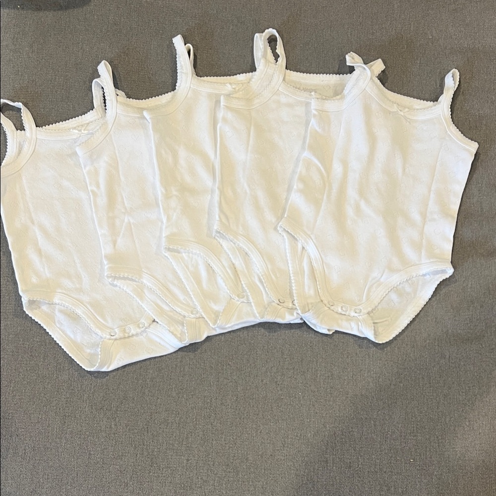 Baby Girls Sleeveless Tank Top Baby Bodysuit Cotton